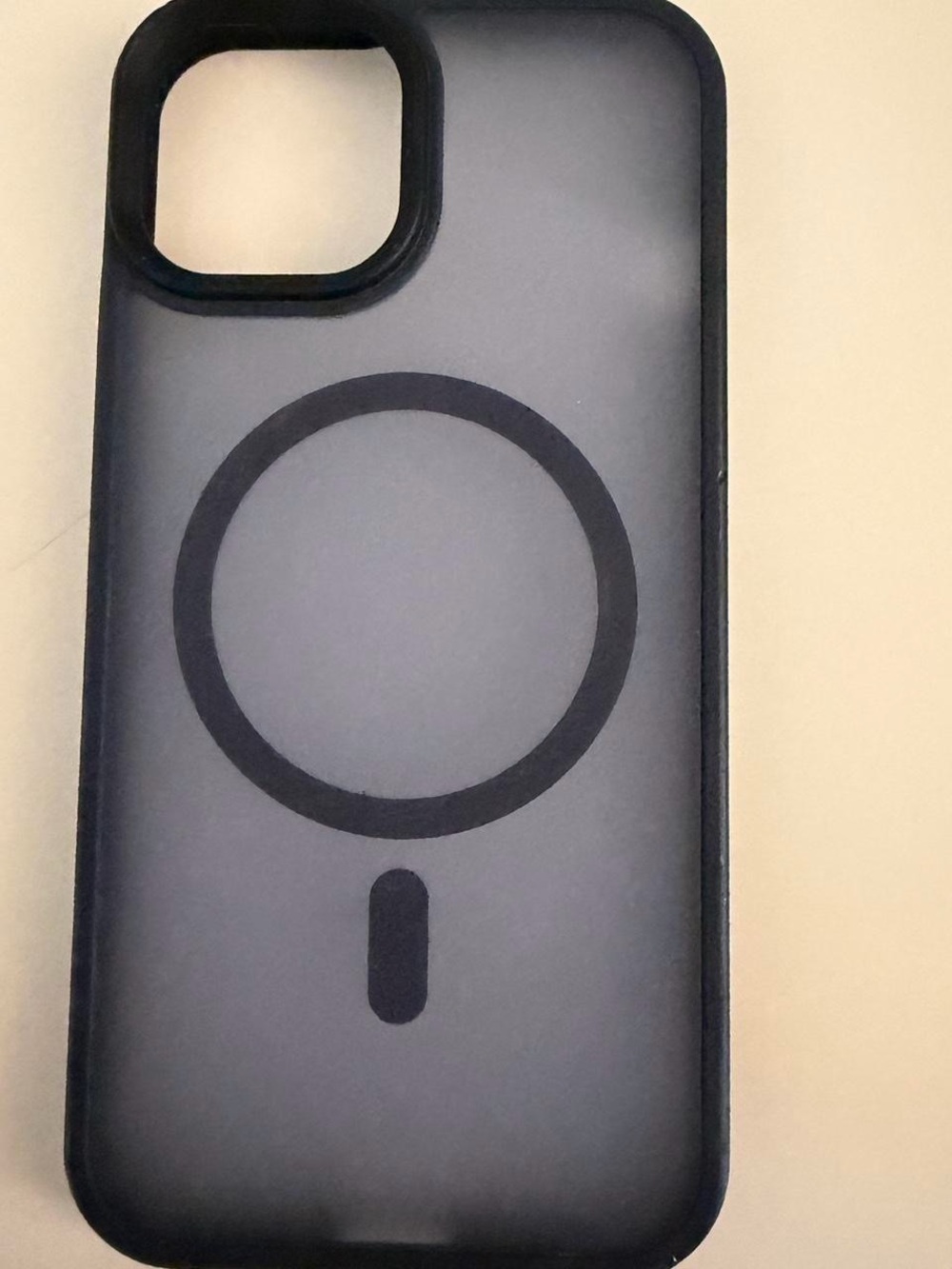 dark blue Magnetic-Compatible Phone Case with Magsafe Ring